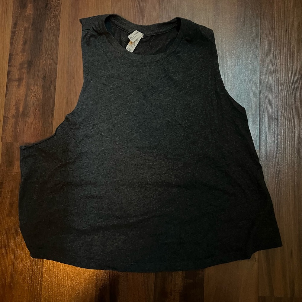 CVG Gray Racerback Crop Top